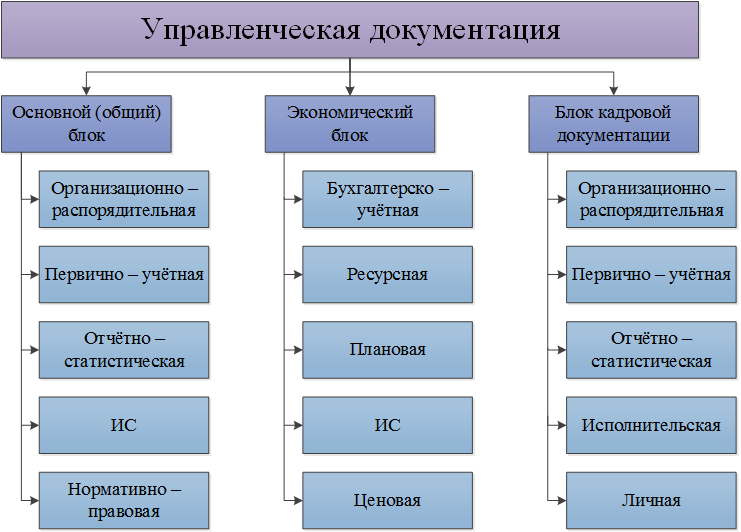 Структура управленческой документации